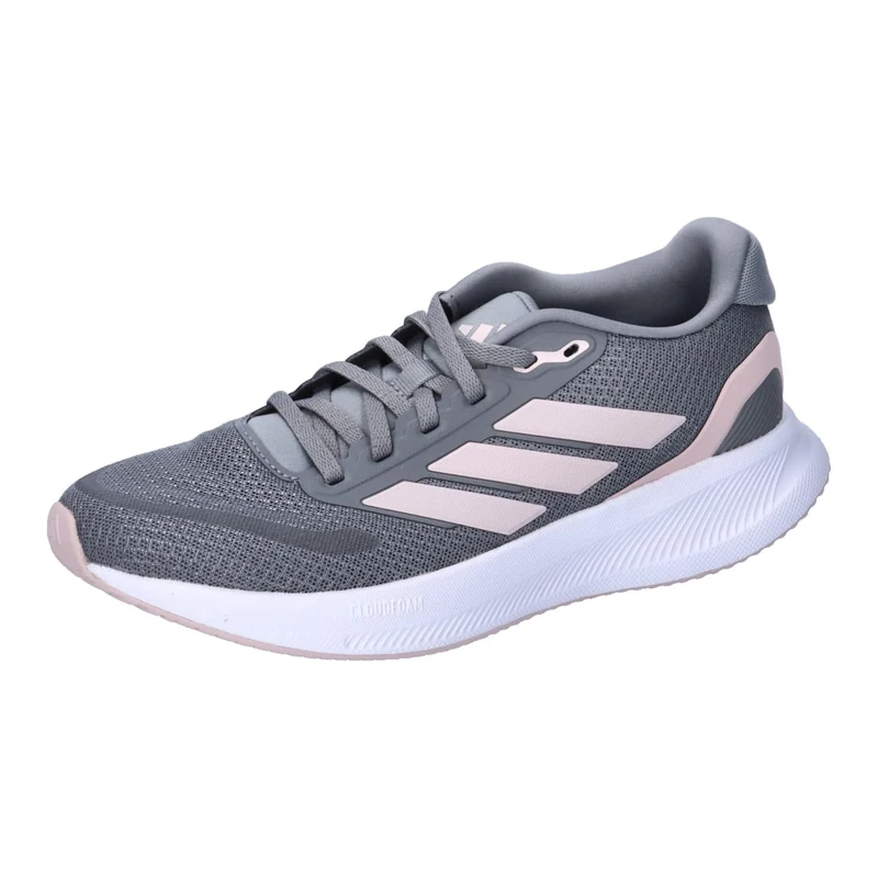 adidas Women's Runfalcon 5 Running Shoes, Grey Three/Sandy Pink/Cloud White, 5 UK