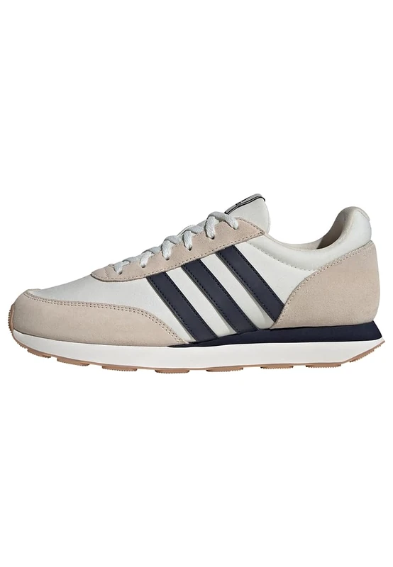 adidas Men's Run 60s 3.0 Leather Shoes, Wonder White/Legend Ink/Core White, 12.5 UK