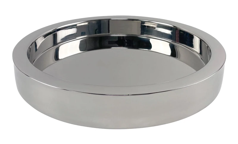 14" Highly Polished Double Wall Tray