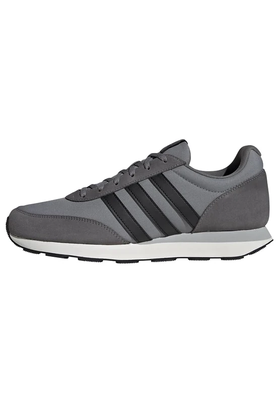 adidas Men's Run 60s 3.0 Leather Shoes, Grey Three/Grey Four, 6.5 UK
