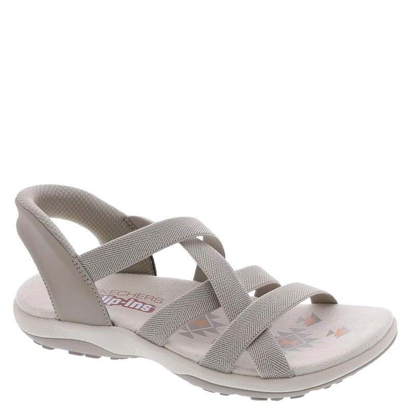 Skechers REGGAE SLIM - STRETCH FLEX Womens Sandals Taupe