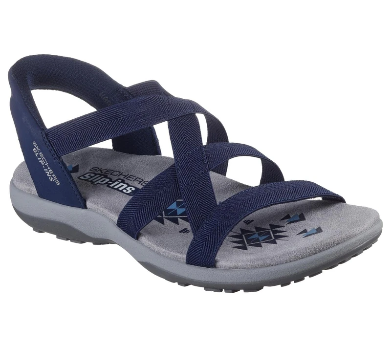 Skechers Slip-ins: Reggae Slim - Stretch Flex Women's Sandals - SS25 Navy