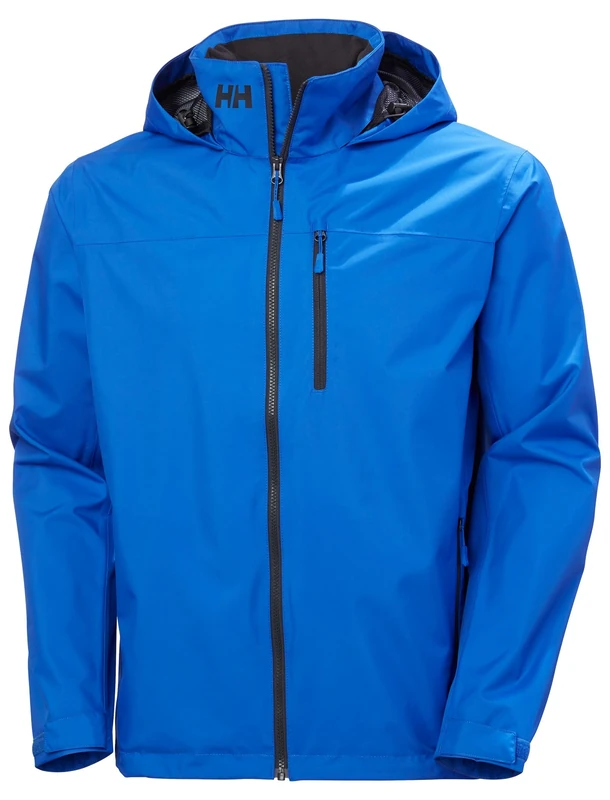 Helly Hansen Men's Crew Hooded Jacket, Cobalt 3.0, L