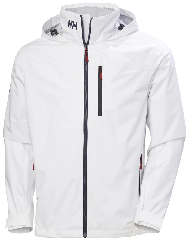 Helly Hansen Men's Crew Hooded Jacket, White 2.0, XL