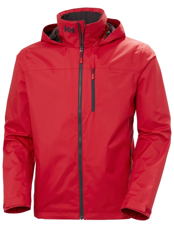 Helly-Hansen Men's Crew Hooded Jacket 2.0, 162 Red, Medium