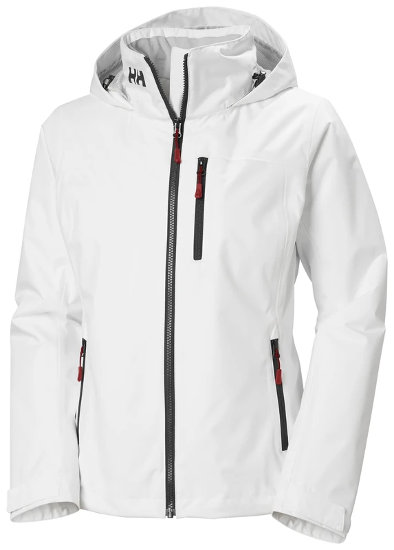 Helly Hansen Women's W Crew Hooded Midl Jacket 2.0, White, S