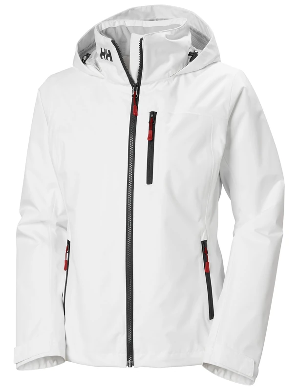 Helly Hansen Women's W Crew Hooded Midl Jacket 2.0, White, 3XL