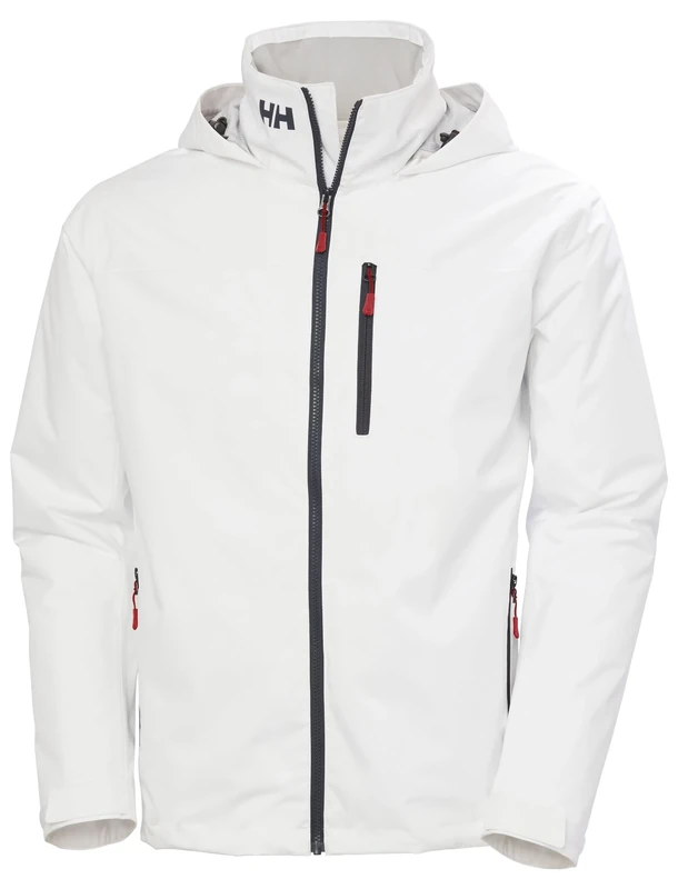 Helly Hansen Men's Crew Hooded Midlayer Jacket, White 2.0, 2XL