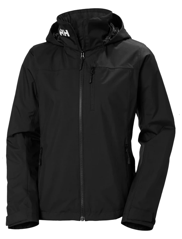 Helly Hansen Women's Crew Hooded Midlayer Jacket, Black, S