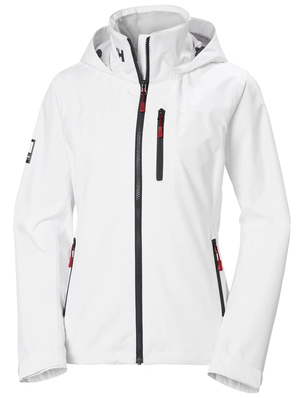 Helly Hansen Women's W Crew Hooded Jacket 2.0, White, 4XL