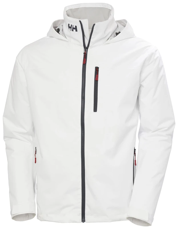 Helly Hansen Men's Crew Hooded Midlayer Jacket, White 2.0, XL