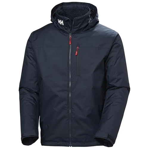 Helly Hansen Men's Crew Hooded Midlayer Jacket 2, Navy, 4XL