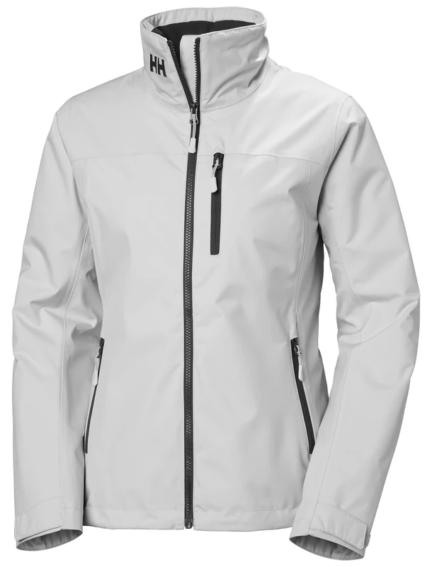 Helly Hansen Women's Crew Midlayer Jacket, Grey Fog 2.0, M