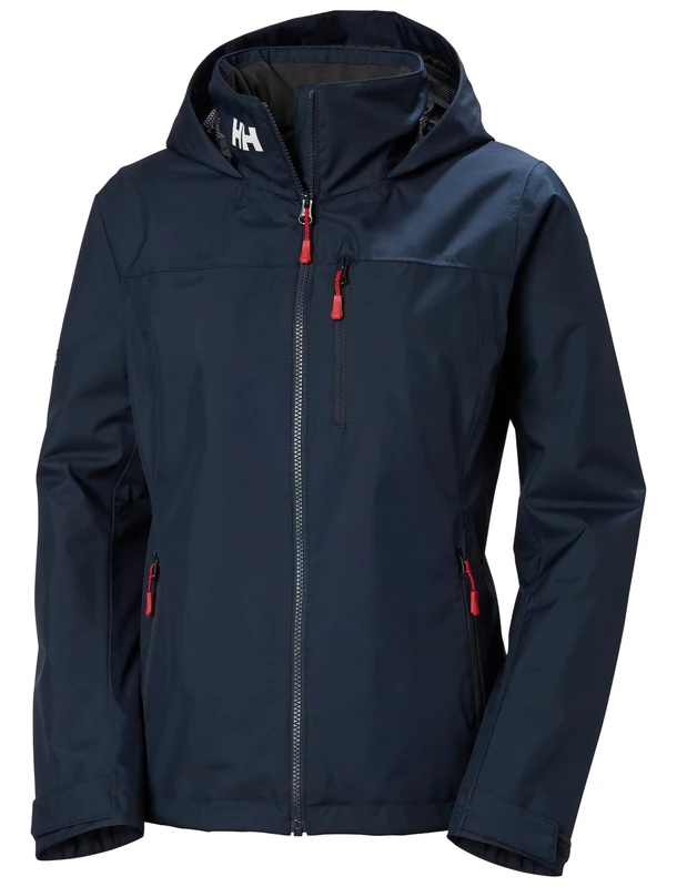 Helly Hansen Women's W Crew Hooded Midl Jacket 2.0, Navy, 5XL