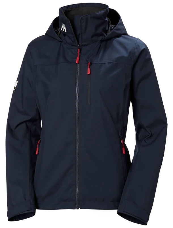 Helly Hansen Women's W Crew Hooded Jacket 2.0, Navy, 3XL