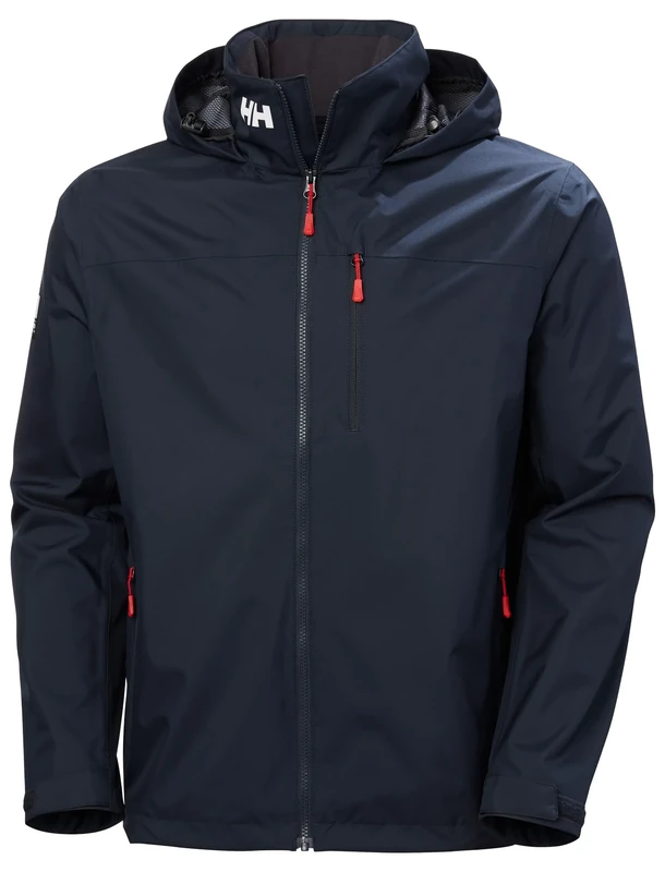 Helly Hansen Men's Crew Hooded Jacket 2.0, Navy, S