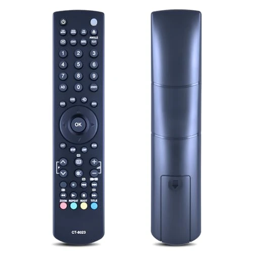 TCNOUMT CT-8023 Replacement Remote Control Suitible for Toshiba TV DVD Player 19DL833B 19DL833G 19DL834 22DL833G 23DL933B 23DL934B 26DL833B 26DL934 32DL934B