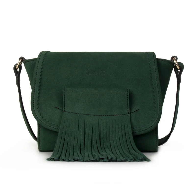 Kate Lee Women's Green Mini Fleya Leather Crossbody Bag fir, Petit - Image 1