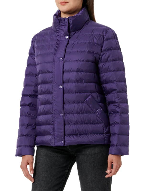 GANT Women's Light Down Jacket, Pansy Purple, XS