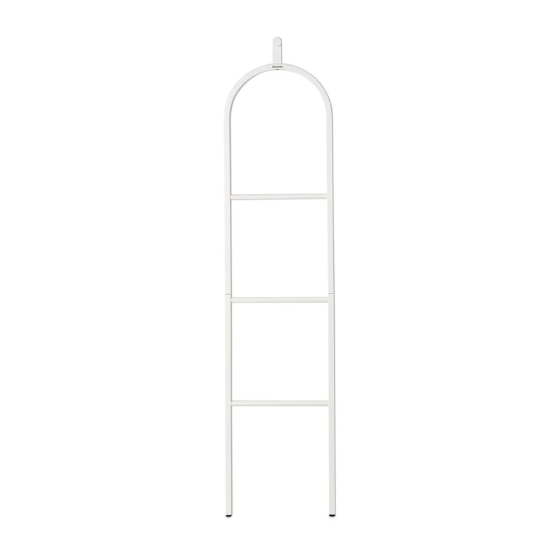 Brabantia - Linn Dressboy - Multi Purpose Clothes Stand - Hanging, Airing, or Drying - with Hook for Hanging - Compact Clothes Airer - Rail for Clothing or Towels - Home Accessory - White