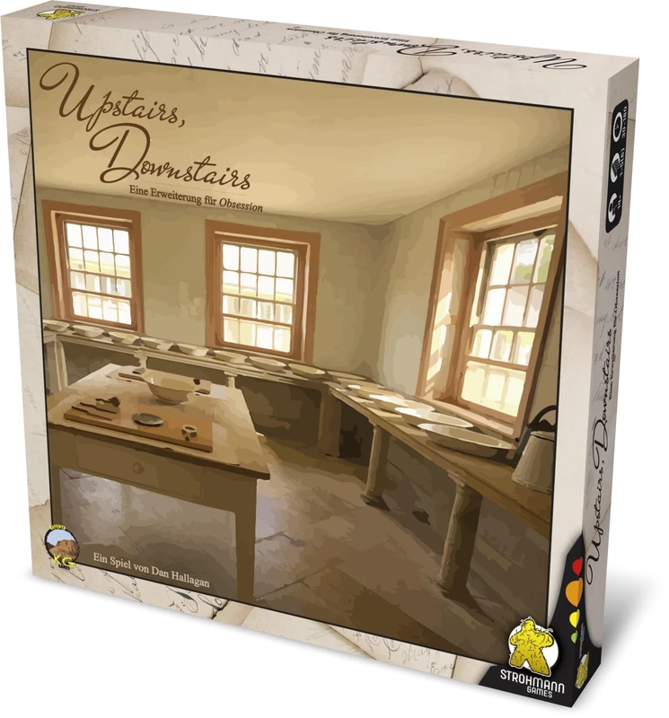 Strohmann Games, Obsession Upstairs, Downstairs, Expansion, Expert Game, Strategy Game, 1-4 Players, From 14+ Years, 30-90 Minutes, German - Image 1