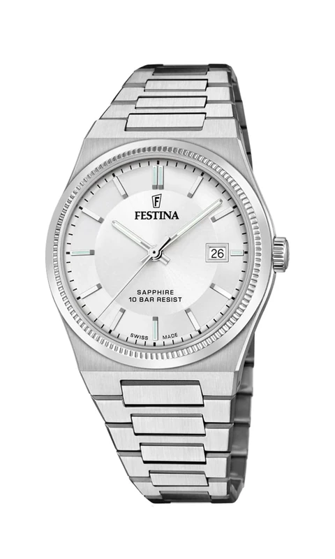 Festina Swiss Made Mens Watch with Steel Bracelet F20034/1
