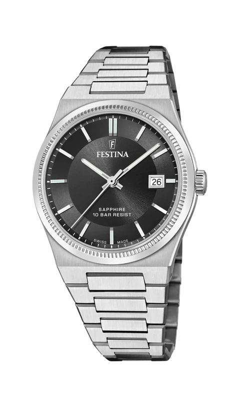 Festina Swiss Made Mens Watch with Steel Bracelet F20034/4
