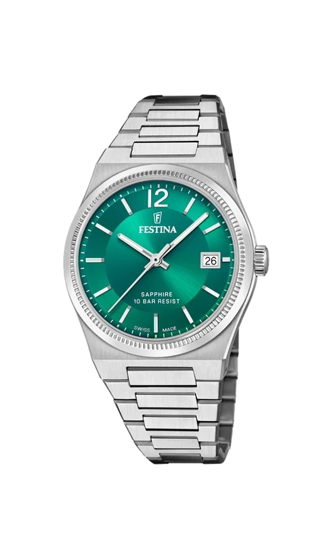 Festina Swiss Made Ladies Watch with Steel Bracelet F20035/5