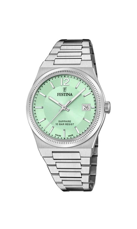 Festina Swiss Made Ladies Watch with Steel Bracelet F20035/3