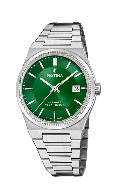Festina Swiss Made Mens Watch with Steel Bracelet F20034/3