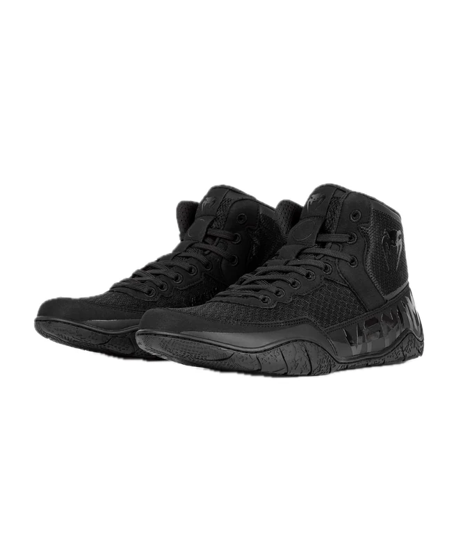 Venum, Elite Wrestling Shoes, Men's, 45, Black/Black