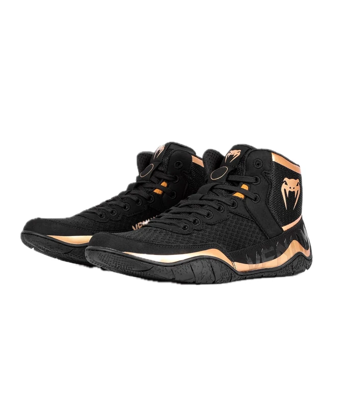 Venum, Elite Wrestling Shoes, Men's, 39, Black/Bronze