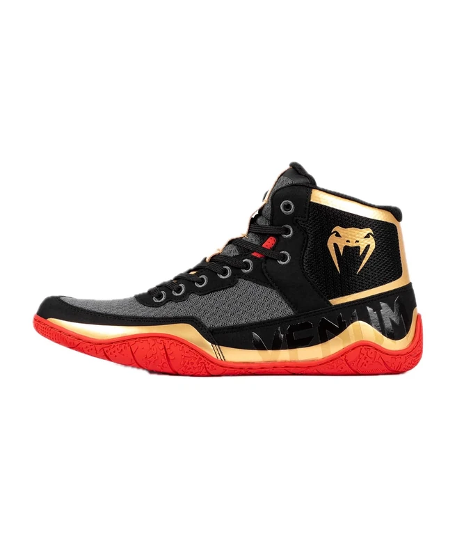 Venum, Elite Wrestling Shoes, Men's, 46, Black/Bronze