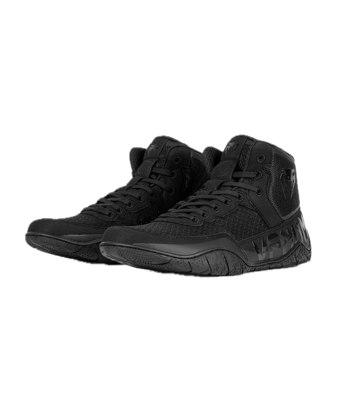 Venum, Elite Wrestling Shoes, Men's, 39, Black/Black