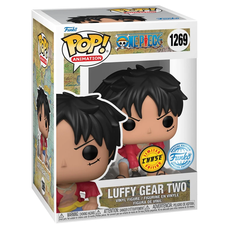 Funko Pop! Animation: One Piece - Luffy Gear Two Special Edition Multicolor Chase Exclusive Vinyl Figure #1269