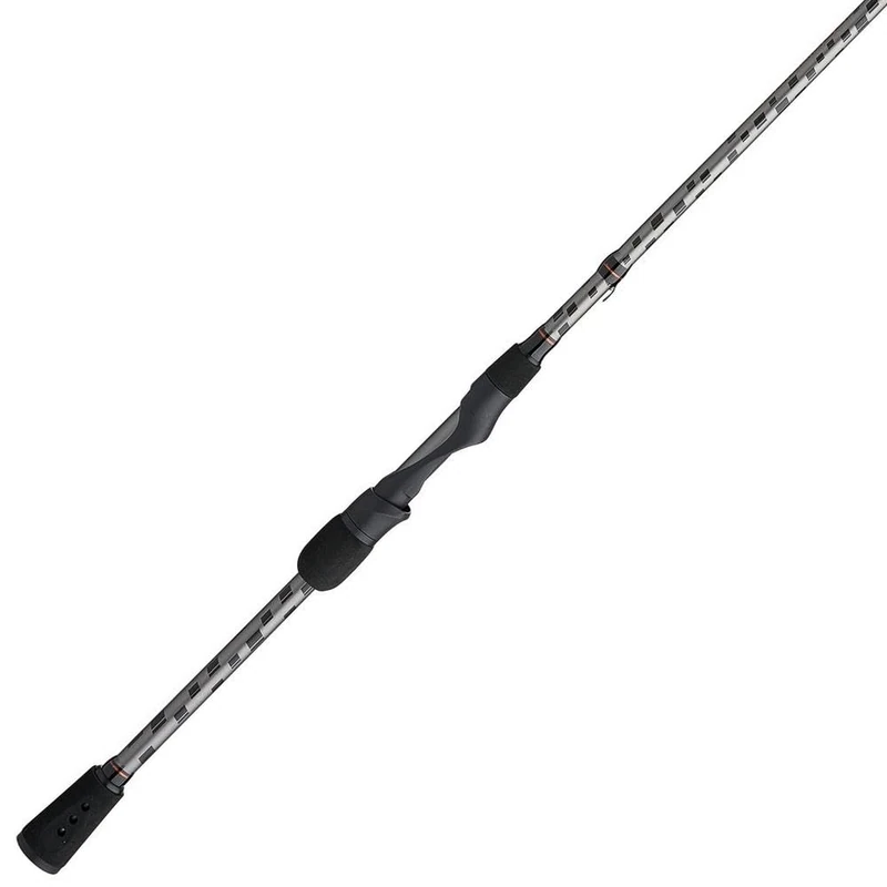 Abu Garcia 7' Vengeance Spinning Fishing Rod, 2-Piece Rod, Medium Rod Power, Fast Action, Custom Ergonomic Reel Seat, Comfortable EVA Handle, 24-Ton Graphite Blank