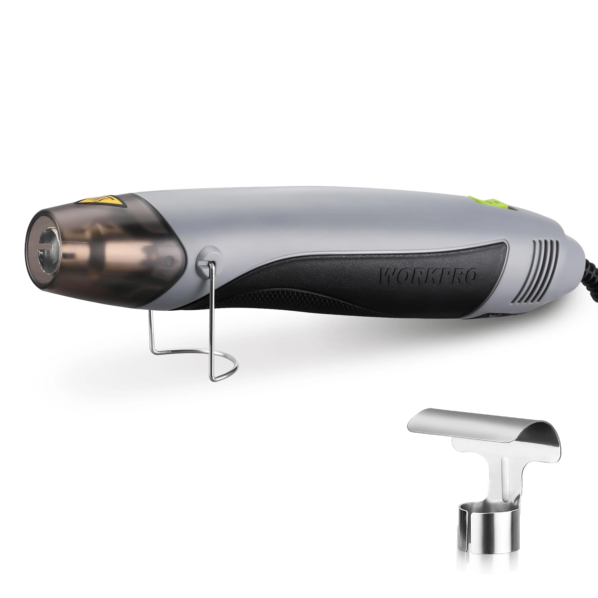 WORKPRO Mini Heat Gun, 400W Hot Air Gun with Dual Heating Setting 300℃/500℃, Fast Heating Handheld Heat Gun with Reflector Nozzle, for DIY Crafts, Shrink Wrap, Embossing, Electronics