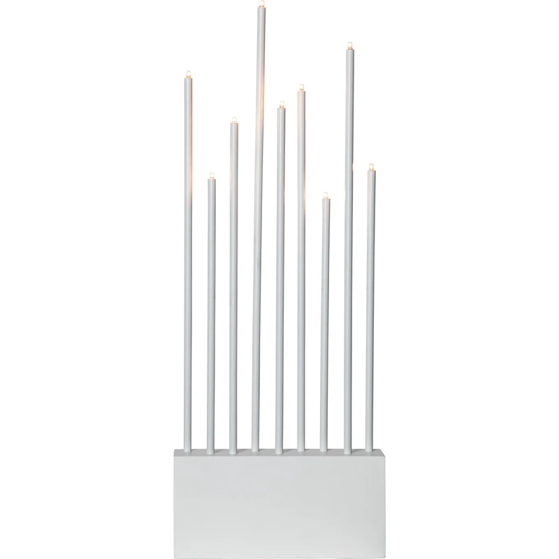 Eglo Candle Holder Buzz, Christmas Decorative Light, Wooden Window Decoration, White Steel, Warm