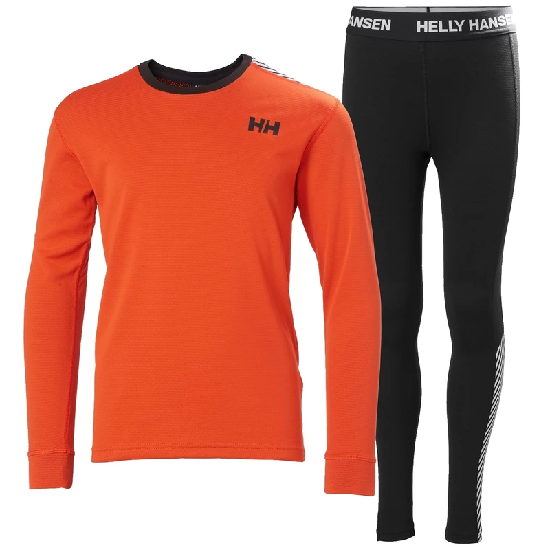 Helly Hansen Junior Unisex Jr HH Lifa Active Set, Cherry Tomato, 16