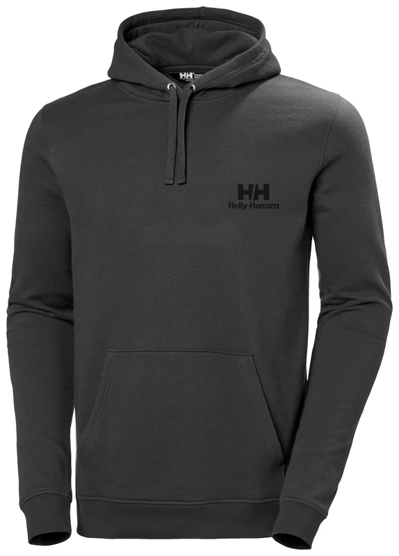 Helly Hansen Men's Nord Graphic Pull Over Hoodie, Ebony 2, M
