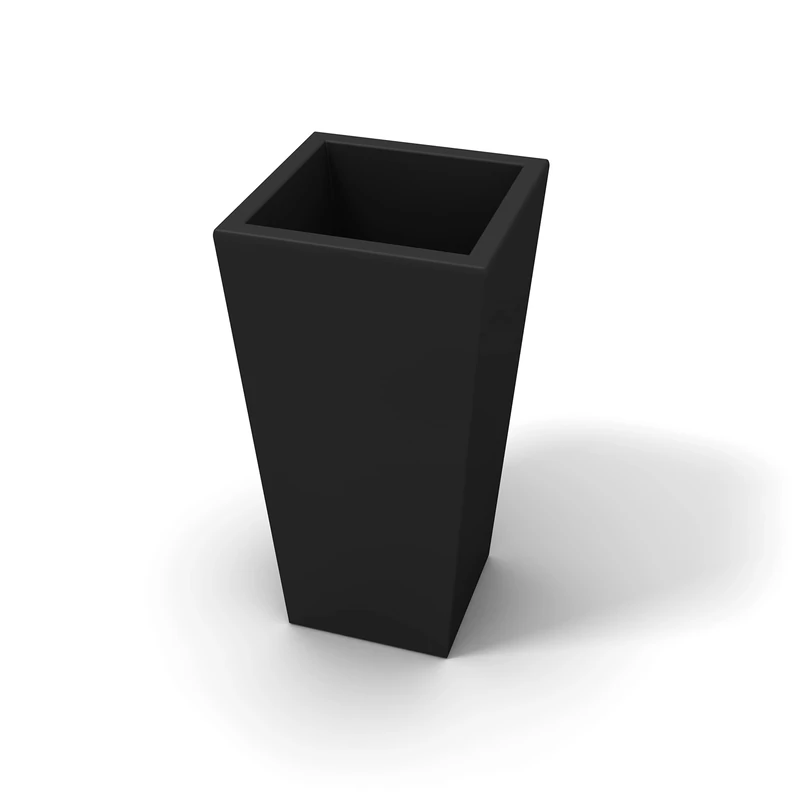 Kloris Plant Stand, Plastic Polyethylene Resin, Black