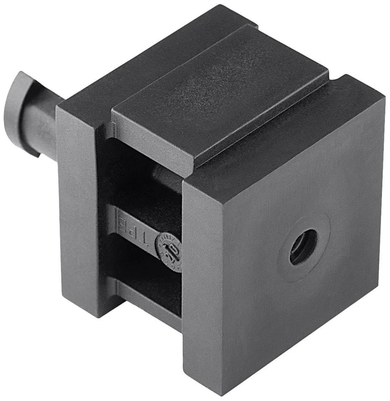 HellermannTyton VP-S_4-5_Ins-SGL-PL-BK (20) Single Spout Halogen-Free Plastic Black Pack of 20 - Image 1