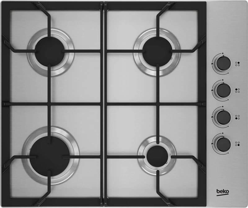 BEKO HIBG64125SX 61cm Gas Hob - Stainless Steel
