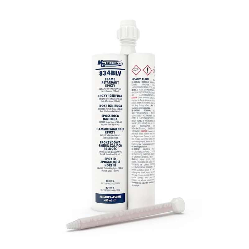 MG Chemicals 834BLV-450ML Flame Retardant Epoxy, 2-Part, 579 g Dual Cartridge