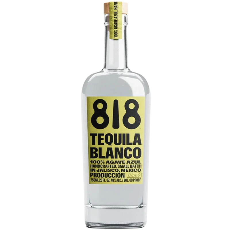 818 Blanco Tequila – 100% Blue Weber Agave, 70cl Bottle | Smooth, Clean & Crisp | Premium Mexican Tequila Crafted in Jalisco | Perfect for Cocktails, Sipping or Gifting