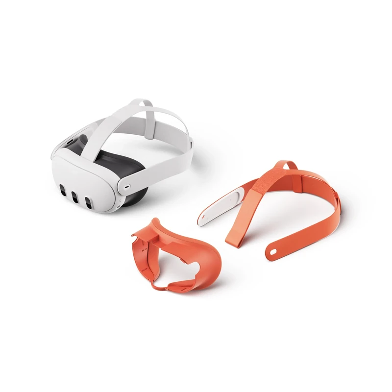 Meta Quest 3 128GB + Colored Facial Interface & Strap Orange