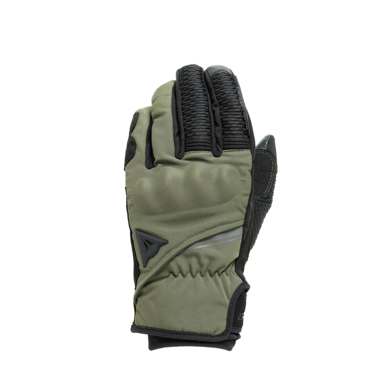 Dainese - Trento D-Dry® Gloves, Winter Motorcycle Gloves, Waterproof, with Knuckle Protectors, Men, Black/Grape Leaf, L
