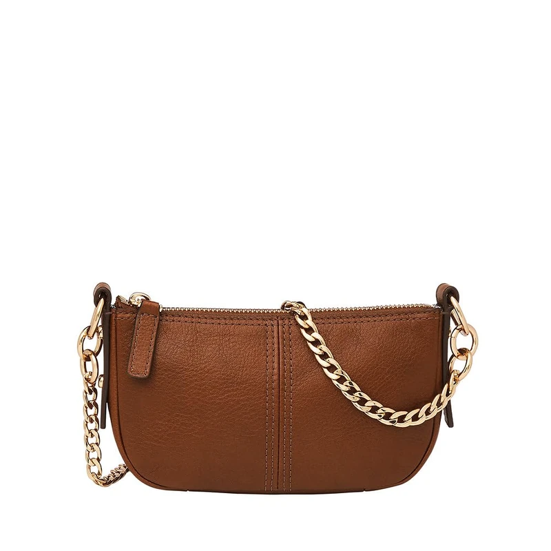 Fossil Jolie Brown Leather or Suede Crossbody bag for Women