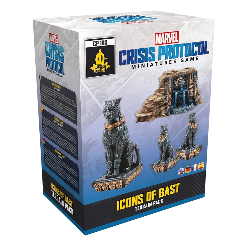 Atomic Mass Games | Marvel Crisis Protocol: Icons Of Bast Terrain Pack | Miniatures Game | Ages 14+ | 2 Players | 90 Minutes Playing Time