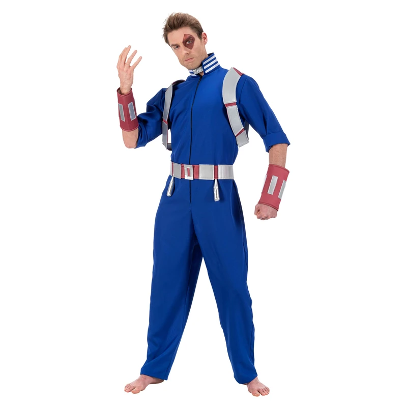 Chaks - Shoto Todoroki Costume for Adults, My Hero Academia, Anime Jumpsuit with Accessories for Comic Con & Theme Party (Medium)